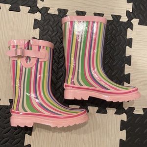 CHILDREN’S PLACE pink rain/snow boots size 1